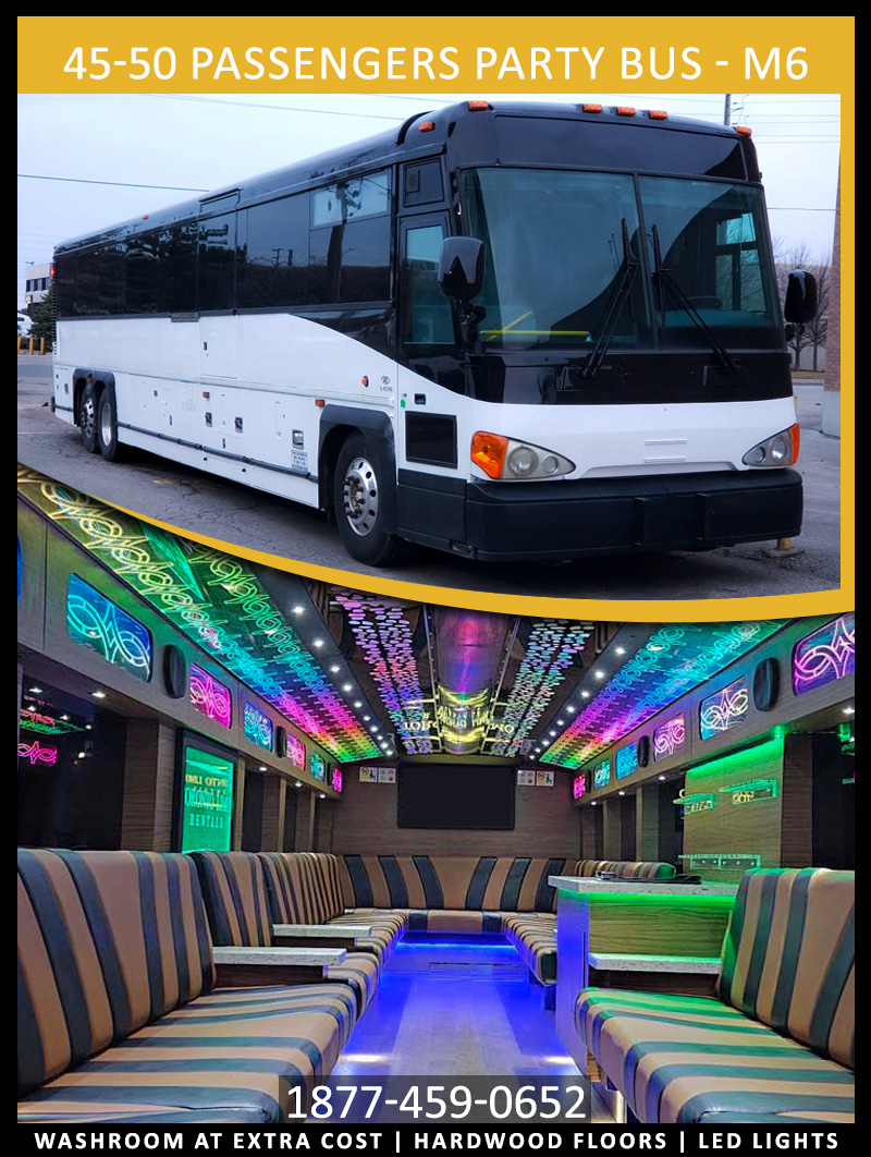 45-50 PASSENGERS PARTY BUS M6
